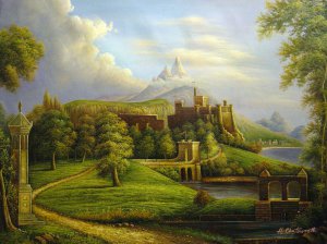 The Departure Landscape, Thomas Cole, Art Paintings