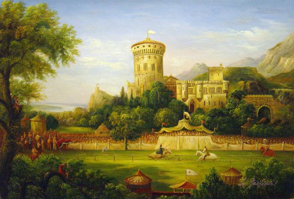 The Past. The painting by Thomas Cole
