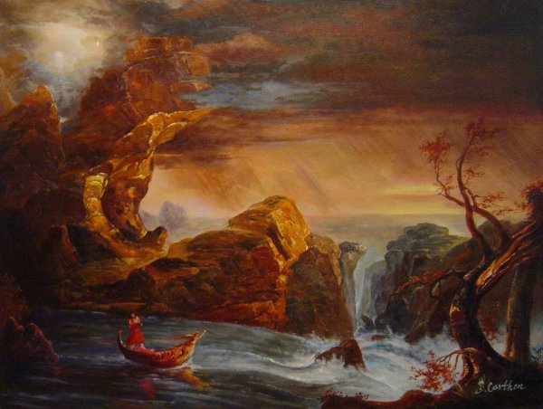 The Voyage of Life - Manhood. The painting by Thomas Cole