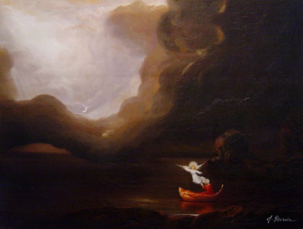 The Voyage of Life - Old Age. The painting by Thomas Cole