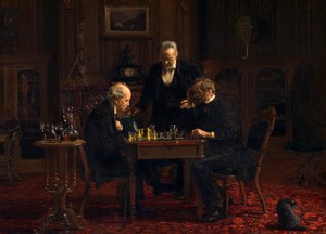 Famous paintings of Men: Chess Players