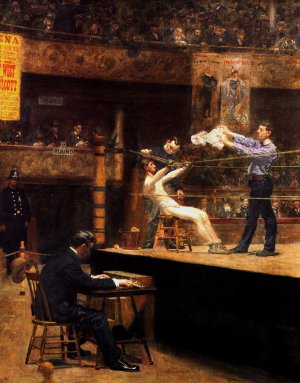 Thomas Eakins, Resting Between Rounds, Painting on canvas