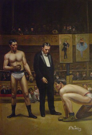 Taking The Count, Thomas Eakins, Art Paintings