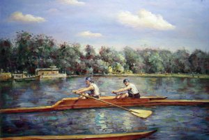 The Biglin Brothers Racing, Thomas Eakins, Art Paintings