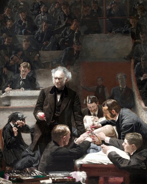 Thomas Eakins, The Gross Clinic, Painting on canvas