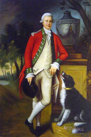Thomas Gainsborough, Portrait Of Colonel John Bullock, Art Reproduction