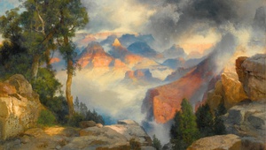 Reproduction oil paintings - Thomas Moran - Clouds in the Canyon (Grand Canyon)
