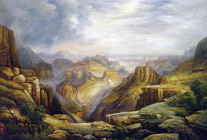 Thomas Moran, Grand Canyon, Painting on canvas