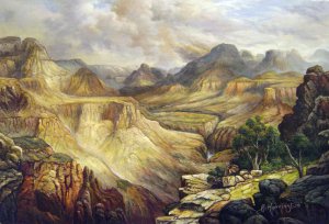Thomas Moran, Grand Canyon, Painting on canvas