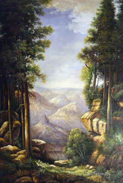 Grand Canyon. The painting by Thomas Moran
