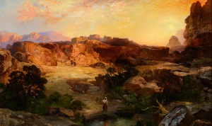 Reproduction oil paintings - Thomas Moran - The Water Pocket, Northern Arizona
