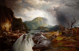 Reproduction oil paintings - Thomas Moran - The Wilds of Lake Superior