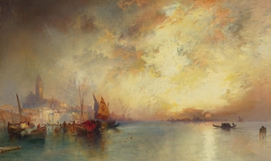 Thomas Moran, View of Venice, Art Reproduction