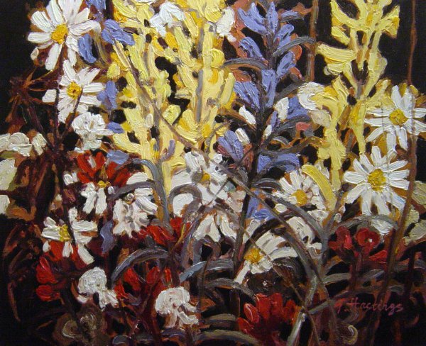 Wildflowers. The painting by Tom Thomson