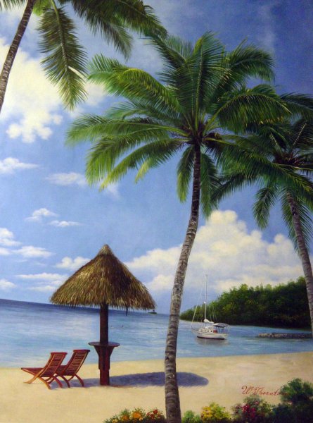 Tropical Beach. The painting by Our Originals