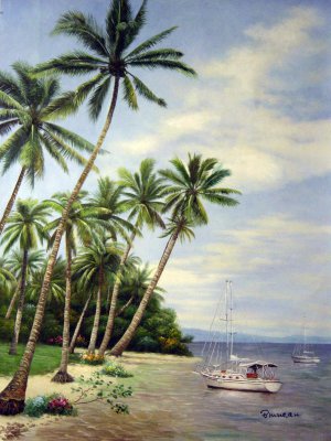 Our Originals, Tropical Oasis, Painting on canvas