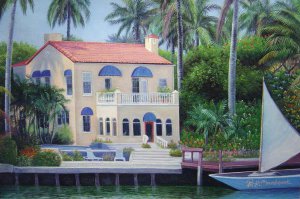 Our Originals, Tropical Villa, Painting on canvas