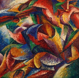 Reproduction oil paintings - Umberto Boccioni - A Dynamism of a Human Body