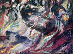 Reproduction oil paintings - Umberto Boccioni - All About the Uncertainties: Farewells