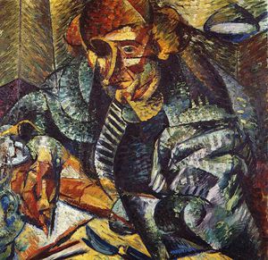 Umberto Boccioni, The Antigraceful, Painting on canvas