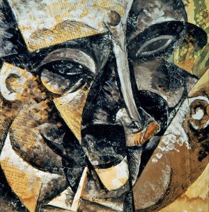 Umberto Boccioni, The Dynamism of a Man's Head, Art Reproduction