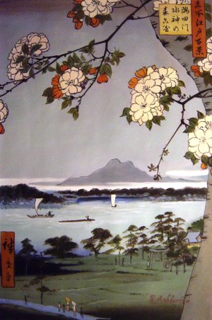 Utagawa Hiroshige, Suigin Grove And Masaki, Art Reproduction