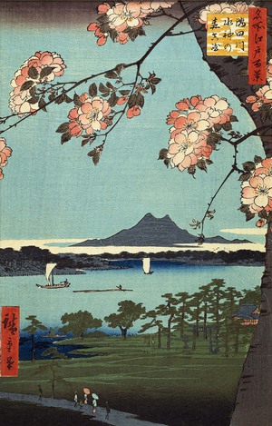 Reproduction oil paintings - Utagawa Hiroshige - The Suijin Grove and Masaki