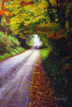 Our Originals, Vermont Country Road, Painting on canvas