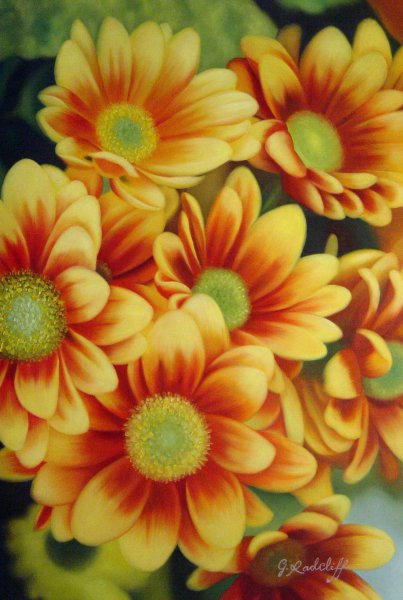 View Of Beautiful Flowers In Nature. The painting by Our Originals