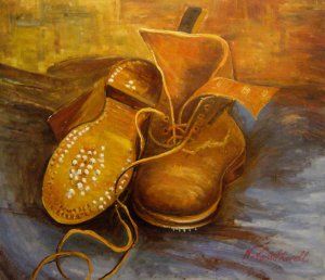 A Pair Of Boots, Vincent Van Gogh, Art Paintings