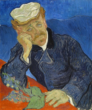 Vincent Van Gogh, A Portrait of Dr. Gachet, Painting on canvas