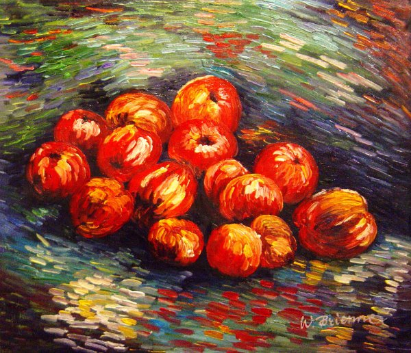 Apples. The painting by Vincent Van Gogh