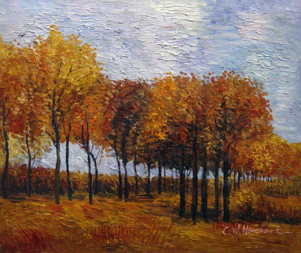 Autumn Landscape. The painting by Vincent Van Gogh