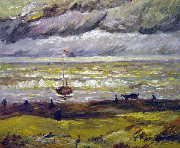 Beach At Scheveningenin, Stormy Weather. The painting by Vincent Van Gogh