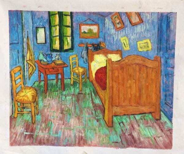 Bedroom in Arles. The painting by Vincent Van Gogh