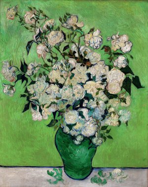 Vincent Van Gogh, Bouquet of Roses, Painting on canvas