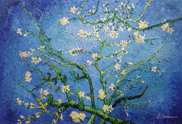 Branches With Almond Blossom. The painting by Vincent Van Gogh