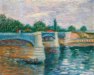 Vincent Van Gogh, Bridge at Courbevoie, Painting on canvas