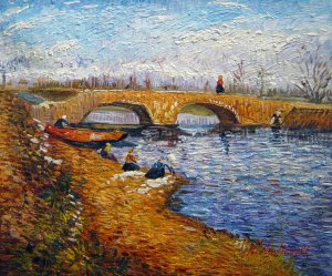 Vincent Van Gogh, Bridge Near Arles, Painting on canvas