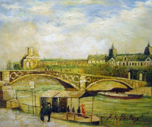 Vincent Van Gogh, Bridge Of Carrousel In Louvre, Painting on canvas