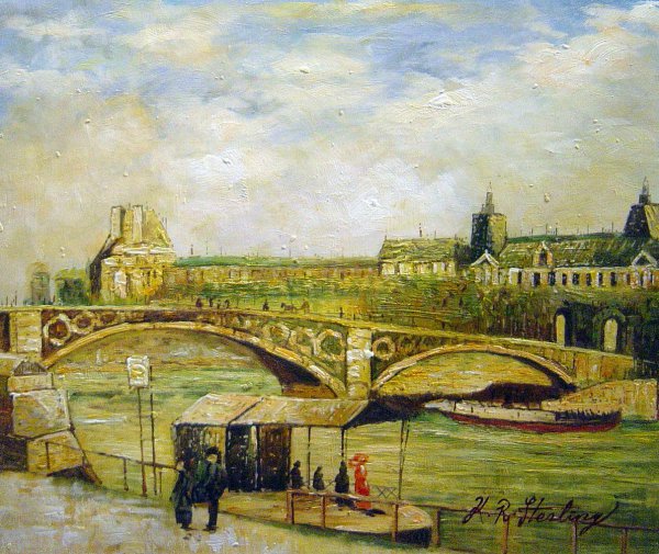 Bridge Of Carrousel In Louvre. The painting by Vincent Van Gogh