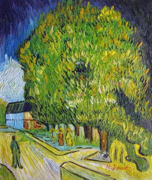 Famous paintings of Street Scenes: Chestnut Tree