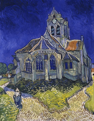 Reproduction oil paintings - Vincent Van Gogh - Church of Auvers