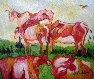 Reproduction oil paintings - Vincent Van Gogh - Cows