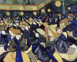 Vincent Van Gogh, Dance Hall in Arles, Painting on canvas