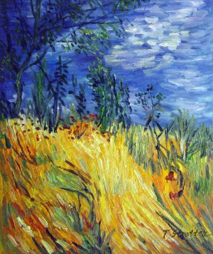 Vincent Van Gogh, Edge Of A Wheatfield With Poppies, Painting on canvas