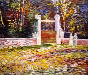 Vincent Van Gogh, Entrance To The Voyer-D'Argenson Park At Asnieres, Painting on canvas