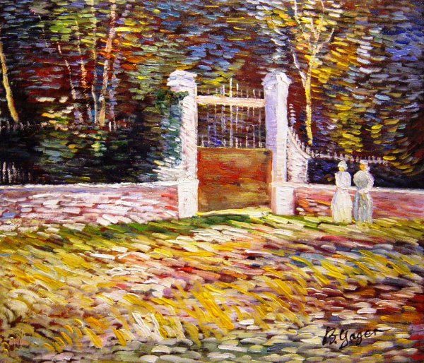 Entrance To The Voyer-D&#39Argenson Park At Asnieres. The painting by Vincent Van Gogh
