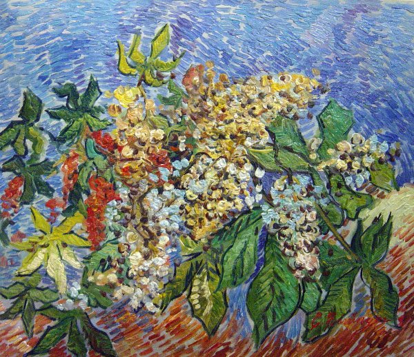 Flowering Branches Of A Chestnut Tree. The painting by Vincent Van Gogh