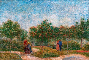 Vincent Van Gogh, Garden with Courting Couples - Square Saint-Pierre, Painting on canvas